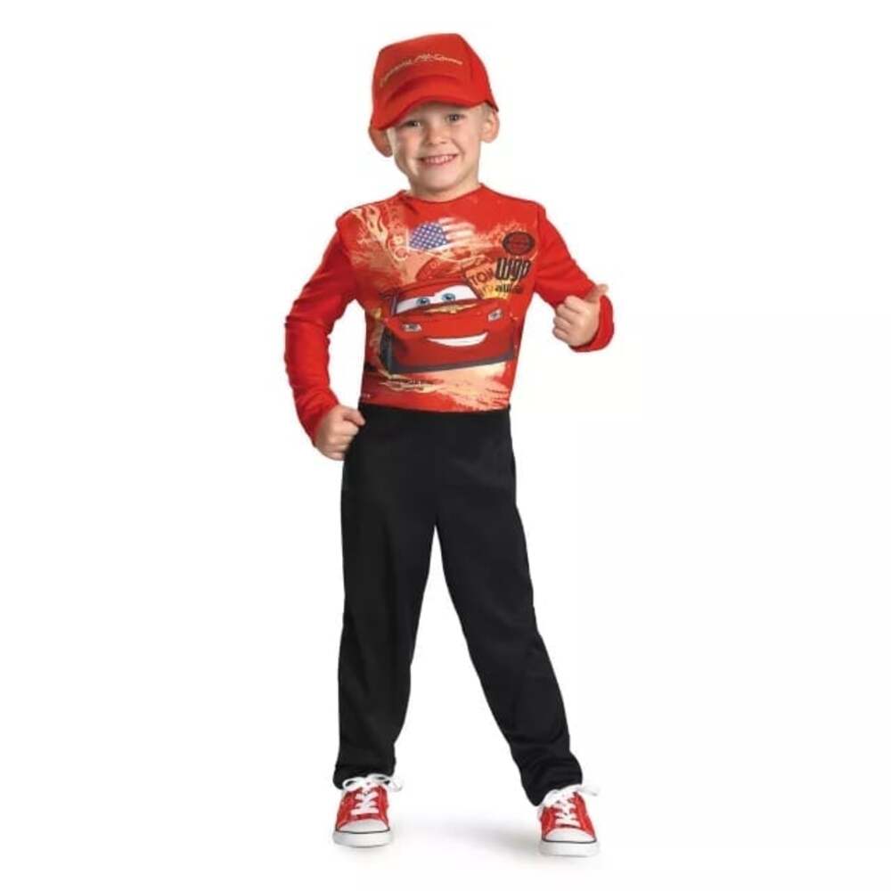 NWT Disguise Disney Cars 2 Lightning McQueen 2pc Halloween Cosplay Costume